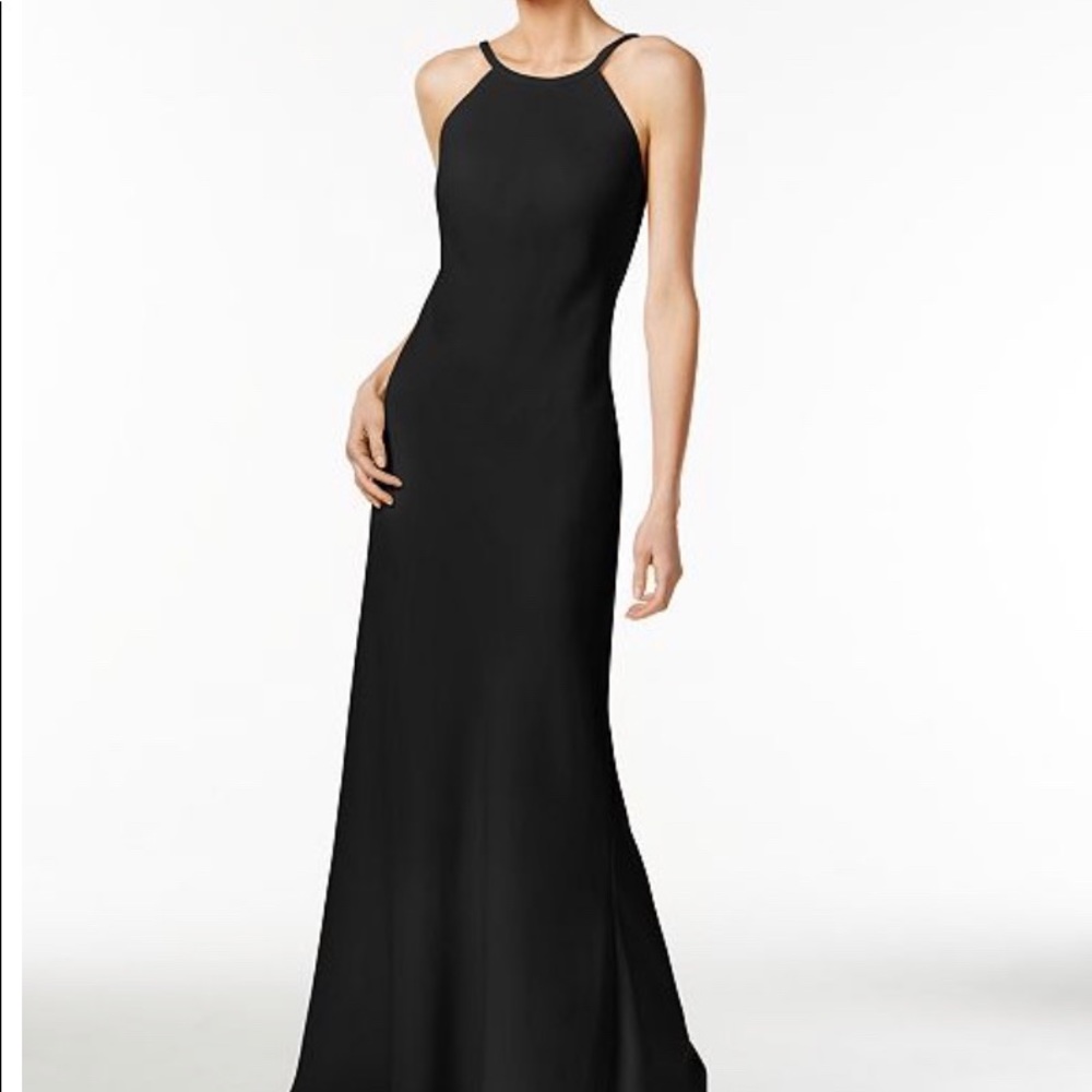 Size 2 Black Calvin Klein Prom Dress